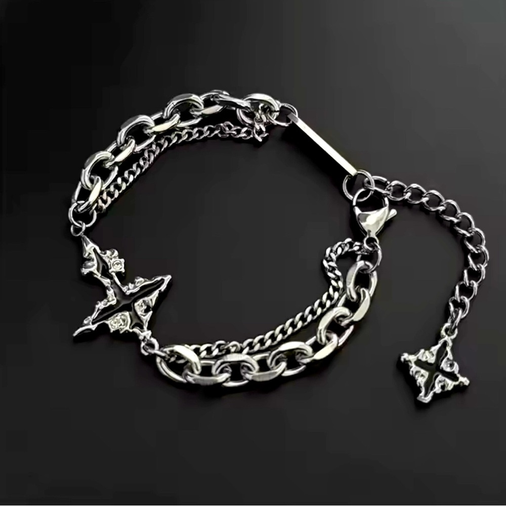 Y2K Cross Bracelet / Unisex Fashion / New Age